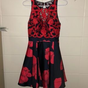 Navy and Red Homecoming/Prom Dress!